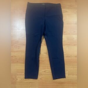 White House Black Market Womens Pants Black Size 6 The Skinny Ankle Nylon Blend